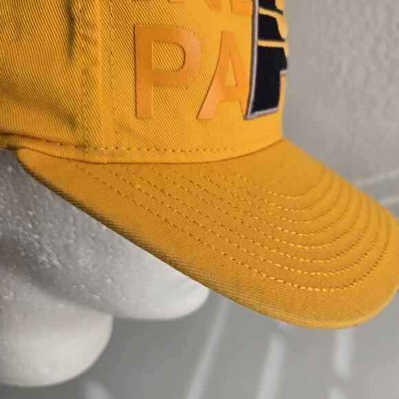 Indiana Pacers NBA Adidas Yellow Baseball Youth Cap Hat Snapback OSFA - Picture 6 of 10
